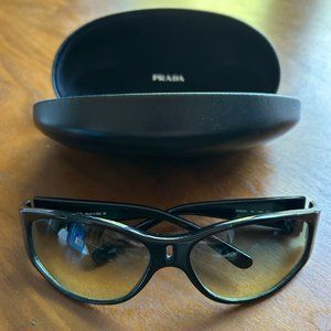 Vintage 90s Prada Wrap Gradient Lens Sunglasses SPR29A